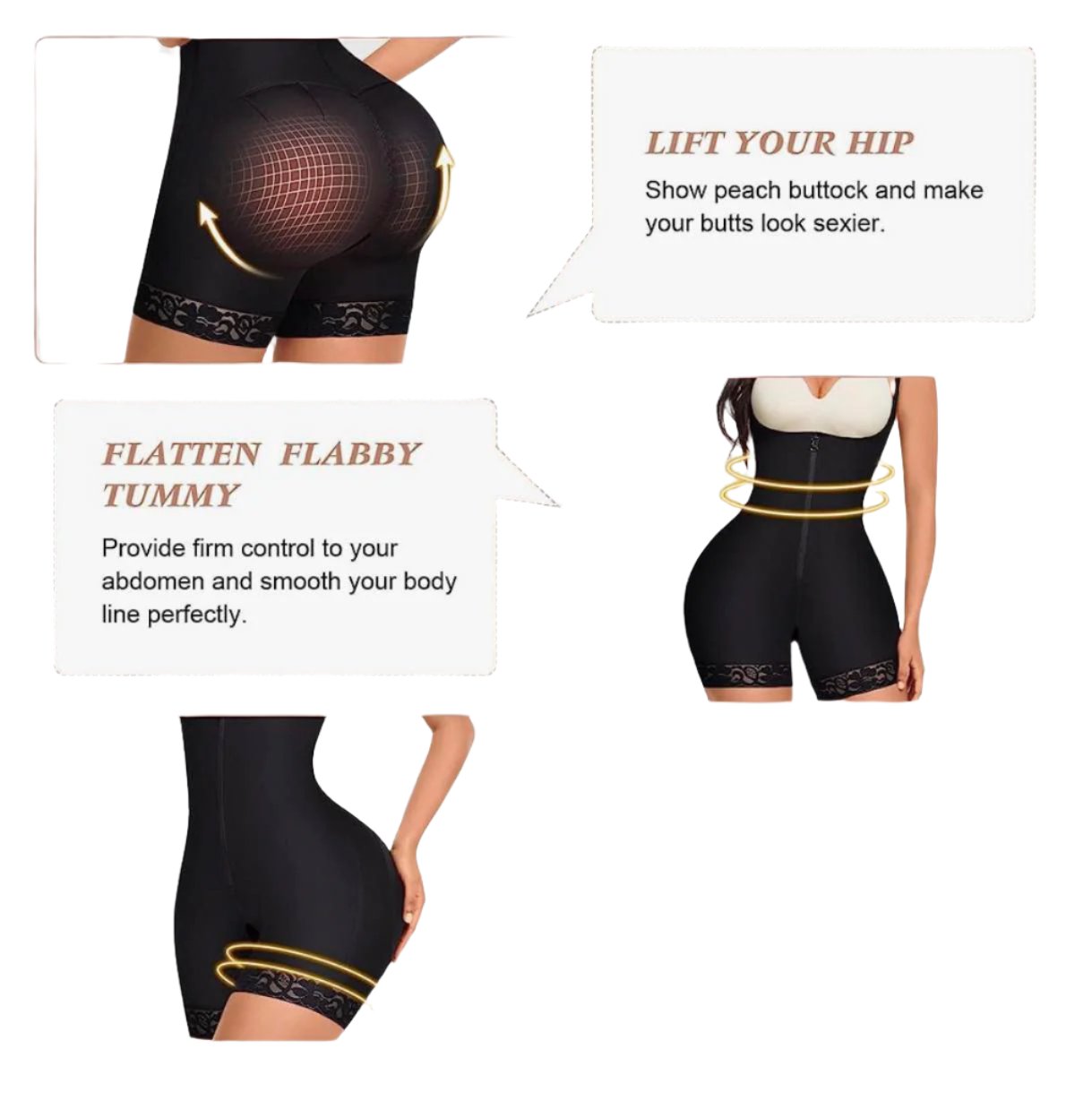 Moneyspeaks Shapewear for Women Tummy Control Body Shaper for Butt Lifter and Thigh Slimmer Faja