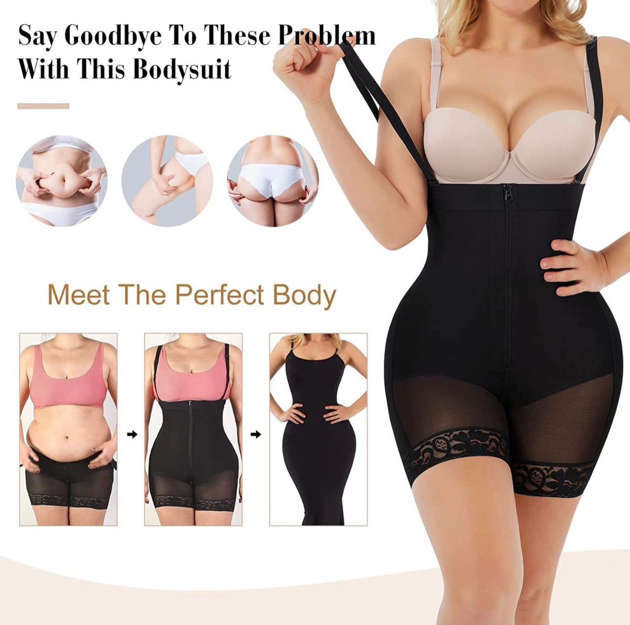 Moneyspeaks Shapewear for Women Tummy Control Body Shaper for Butt Lifter and Thigh Slimmer Faja