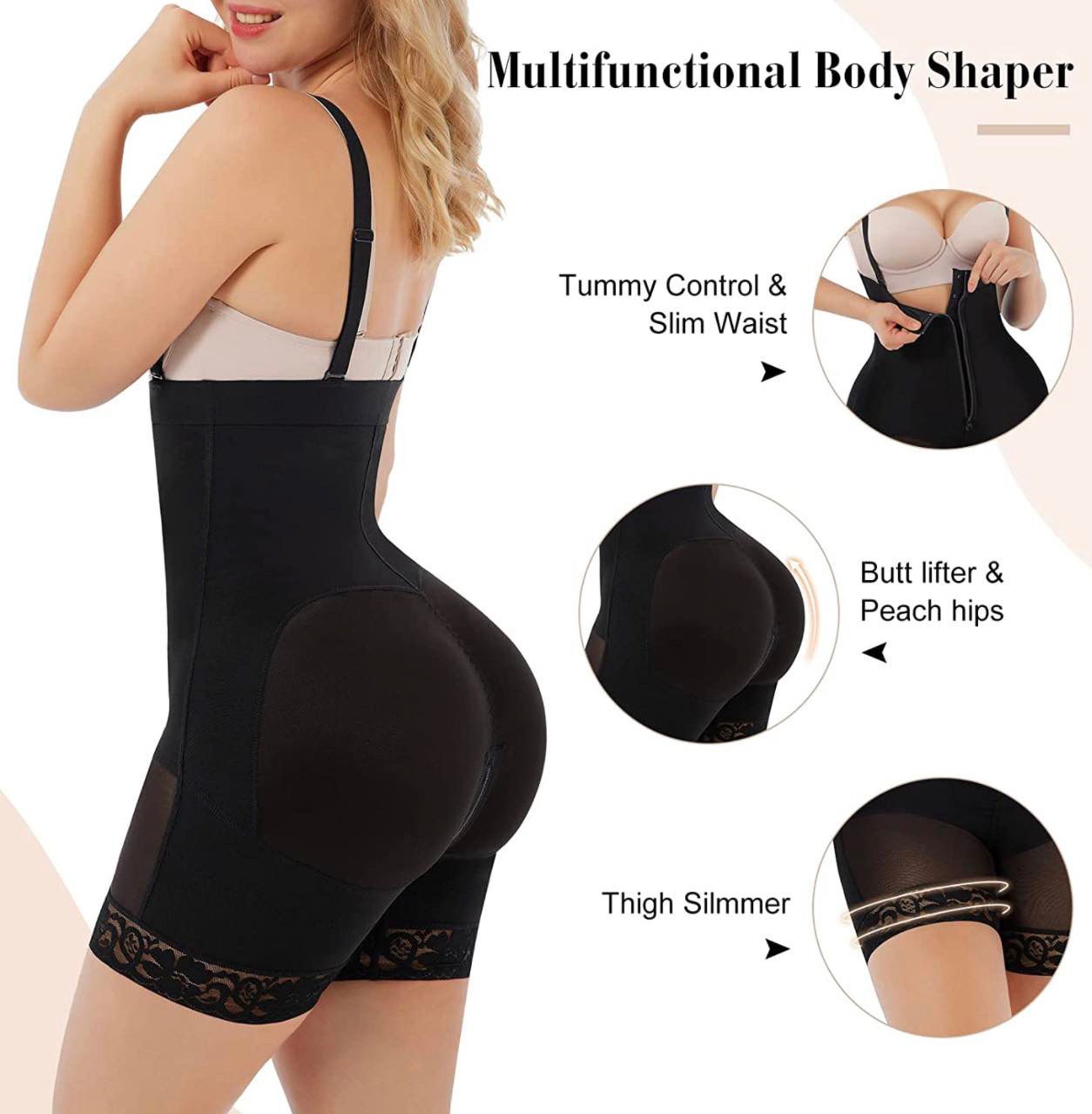 Moneyspeaks Shapewear for Women Tummy Control Body Shaper for Butt Lifter and Thigh Slimmer Faja