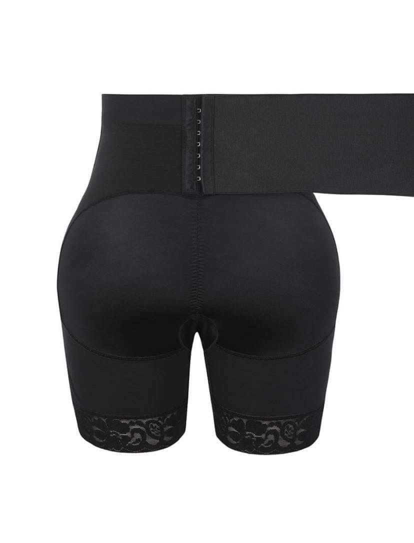 Moneyspeaks 2-In-1 High-Waisted Booty Lift Shaper Shorts