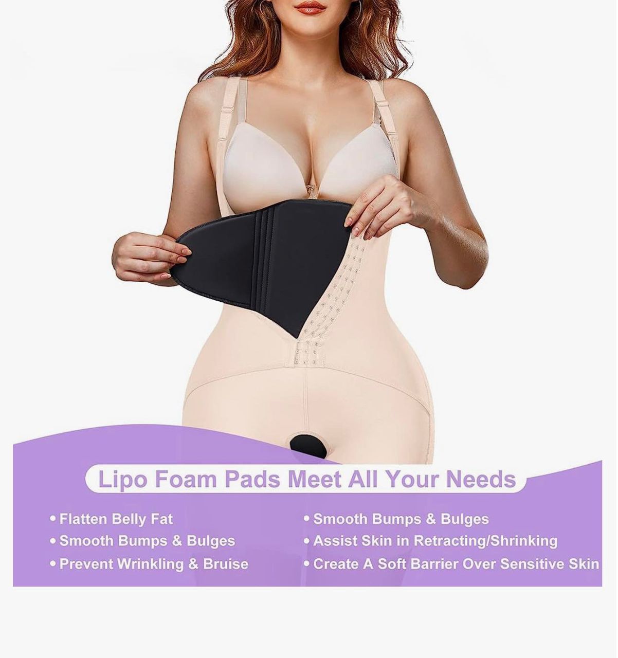 Moneyspeaks Abdominal Compression Board Belly Flattening Foam Pad Lipo Recovery AB Boards Post Surgery Liposuction Tummy Tuck