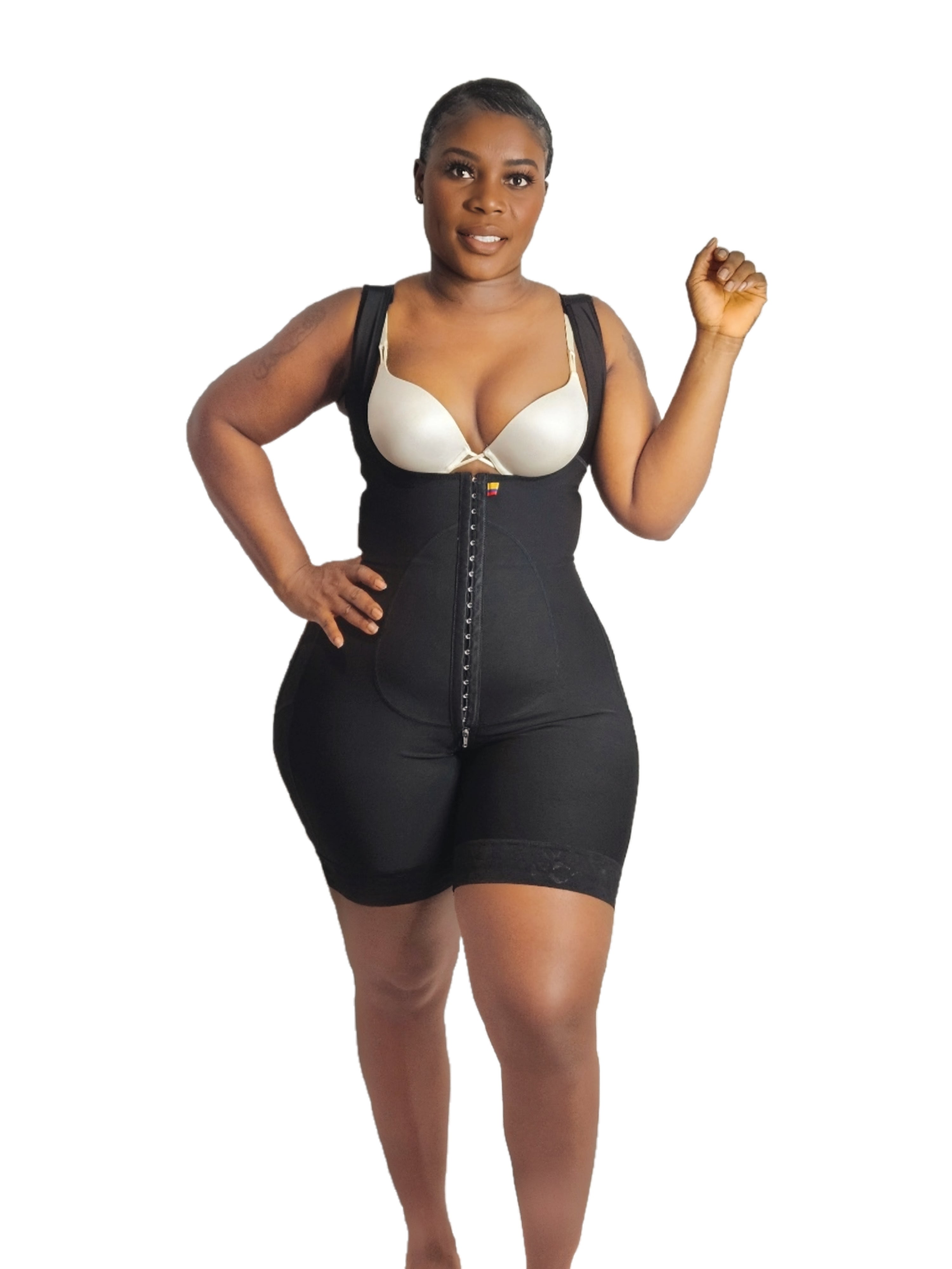 Moneyspeaks Drawstring Anti Cellulite Body Shaper with Hooks Wedding Dress Undergarments Low Back