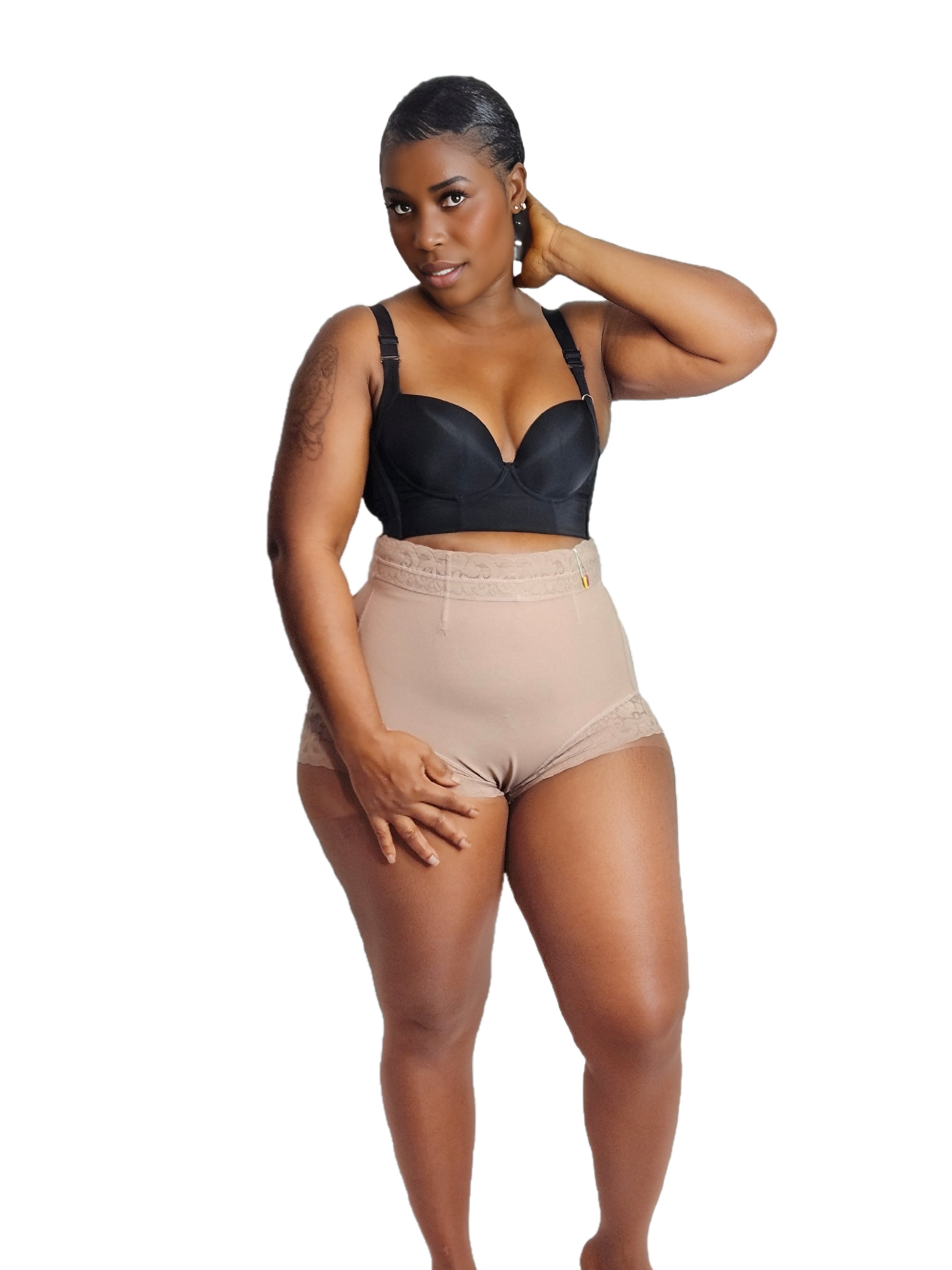 Moneyspeaks Waist Shorts Butt Lifter Shapeware Lace Panties Compression