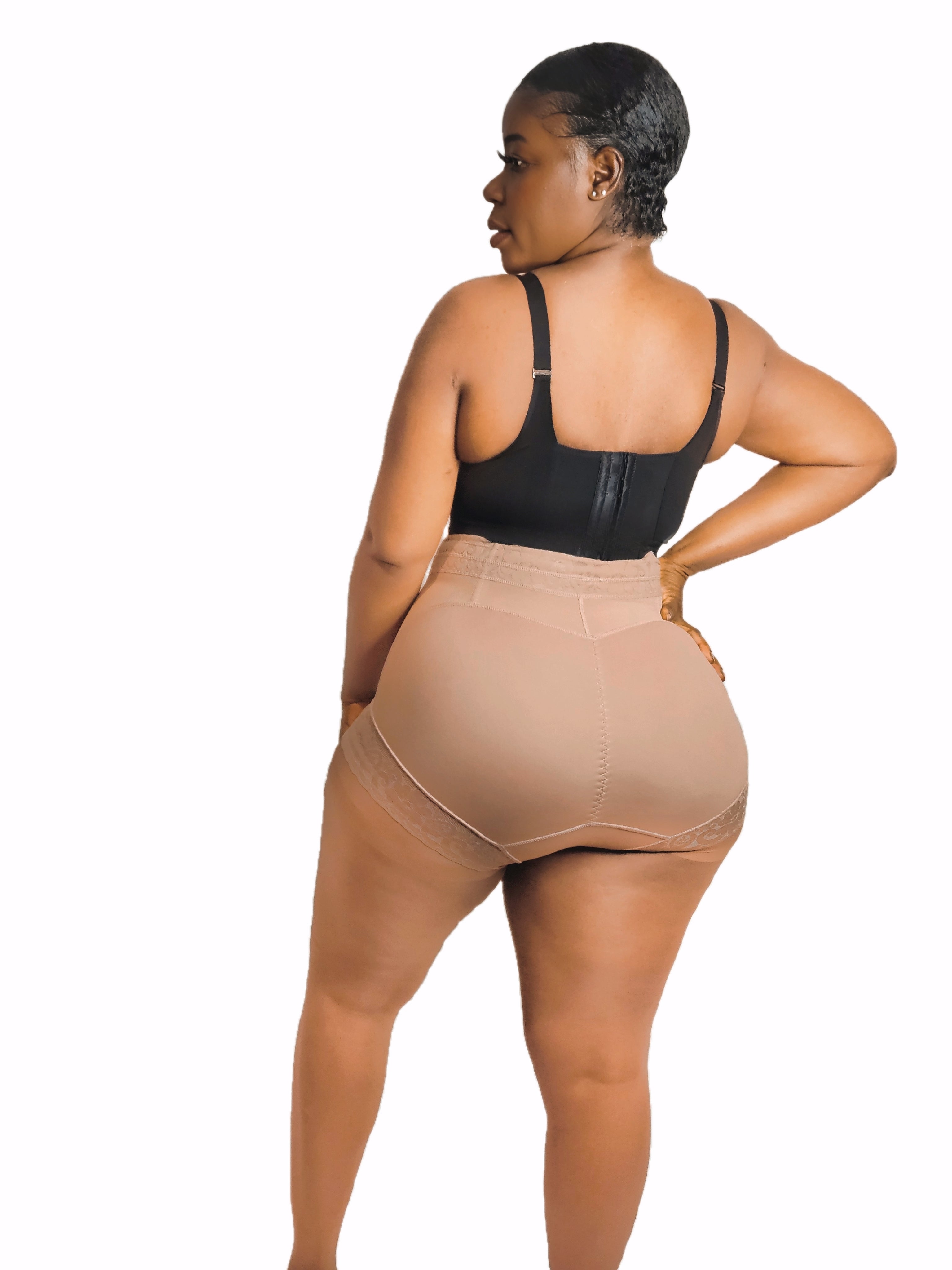 Moneyspeaks Waist Shorts Butt Lifter Shapeware Lace Panties Compression