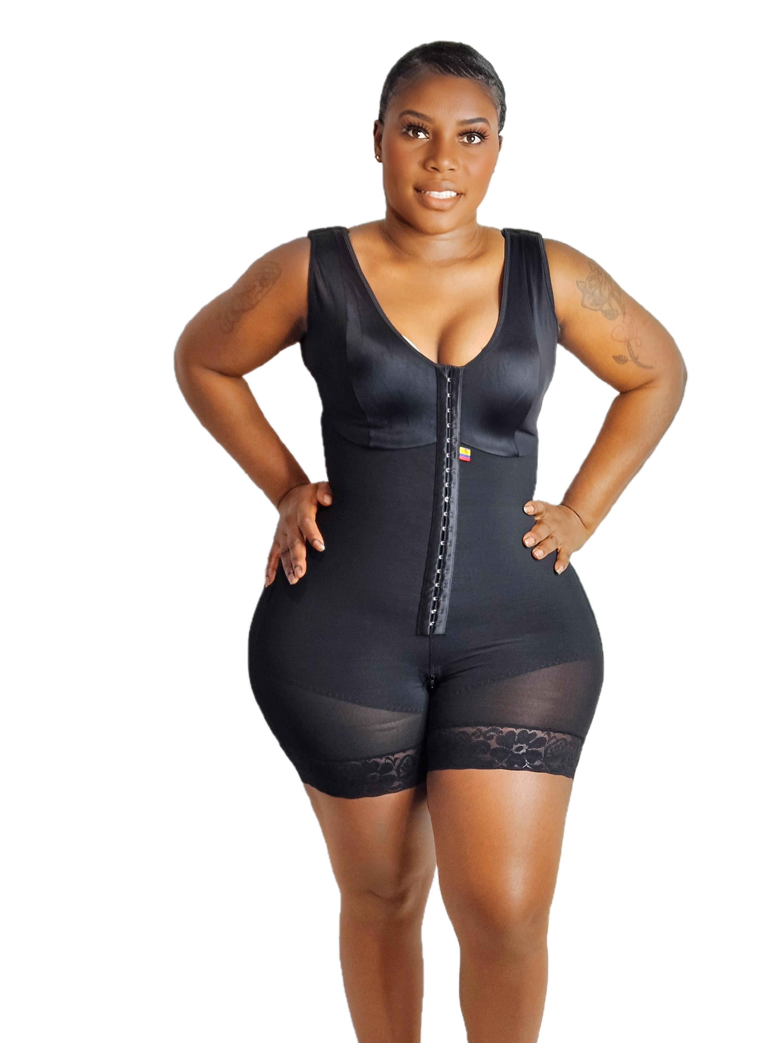 Moneyspeaks Colombianas Shapewear for Women Tummy Control Post Surgery Full Body Shaper Butt Lifter with Zipper Crotch Comfort Compression