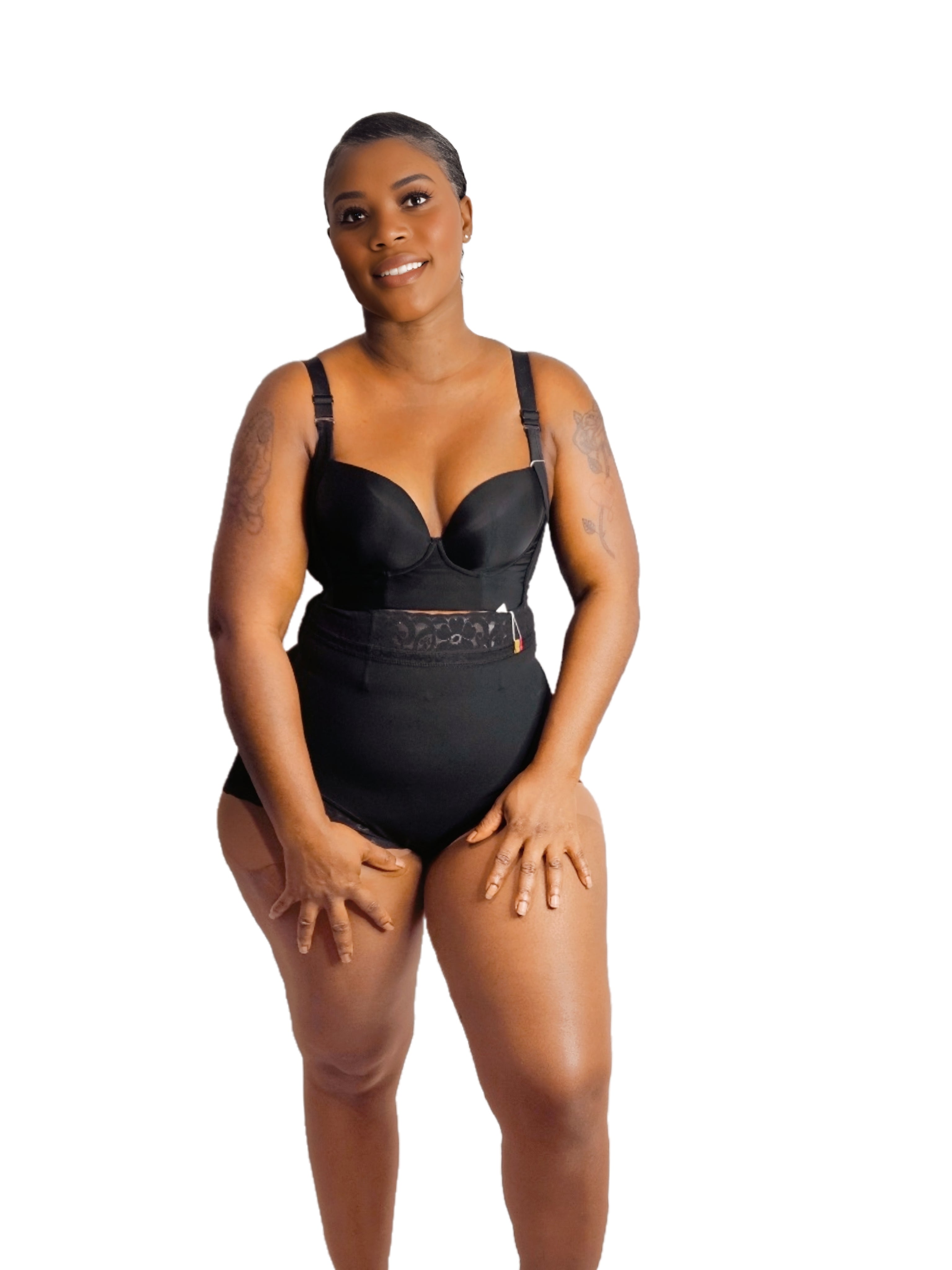 Moneyspeaks Waist Shorts Butt Lifter Shapeware Lace Panties Compression