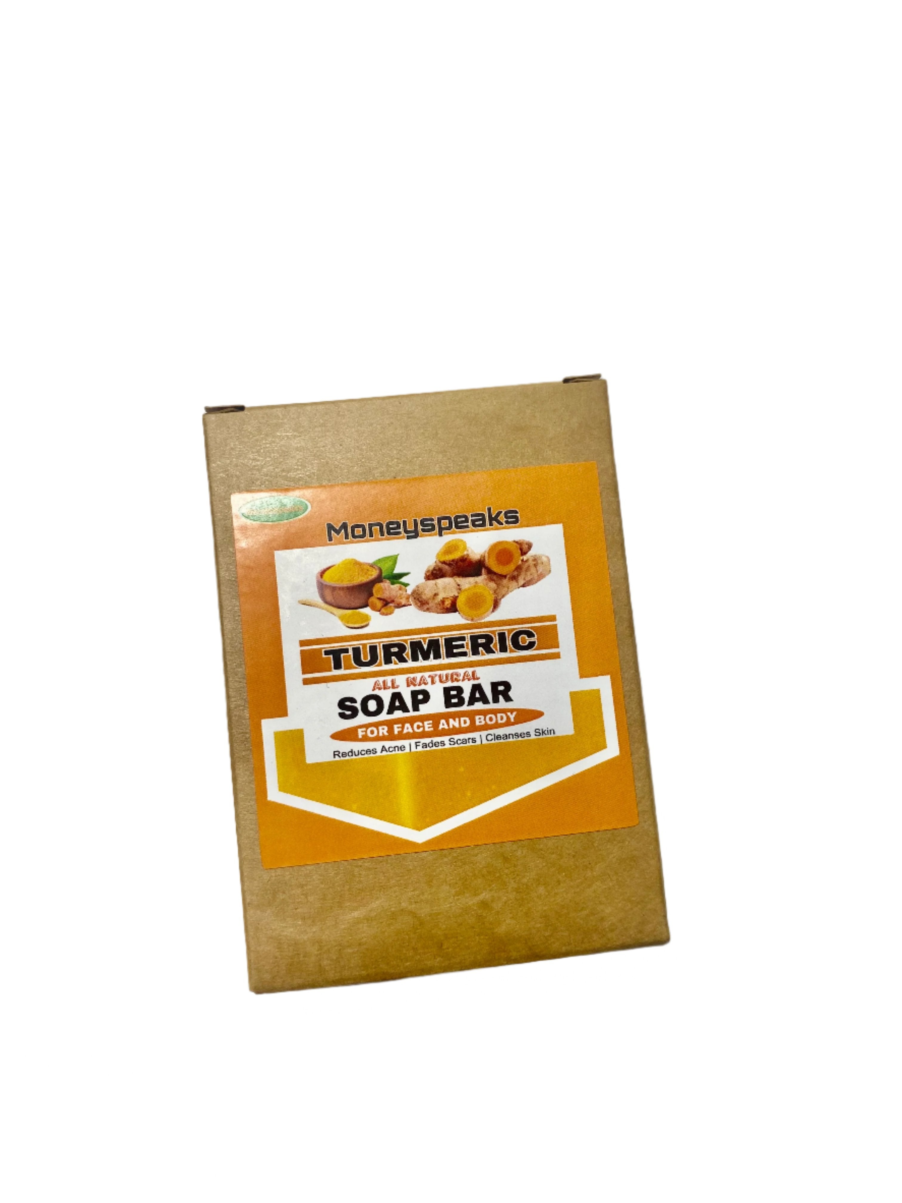 Two Moneyspeaks Turmeric Bar Soap