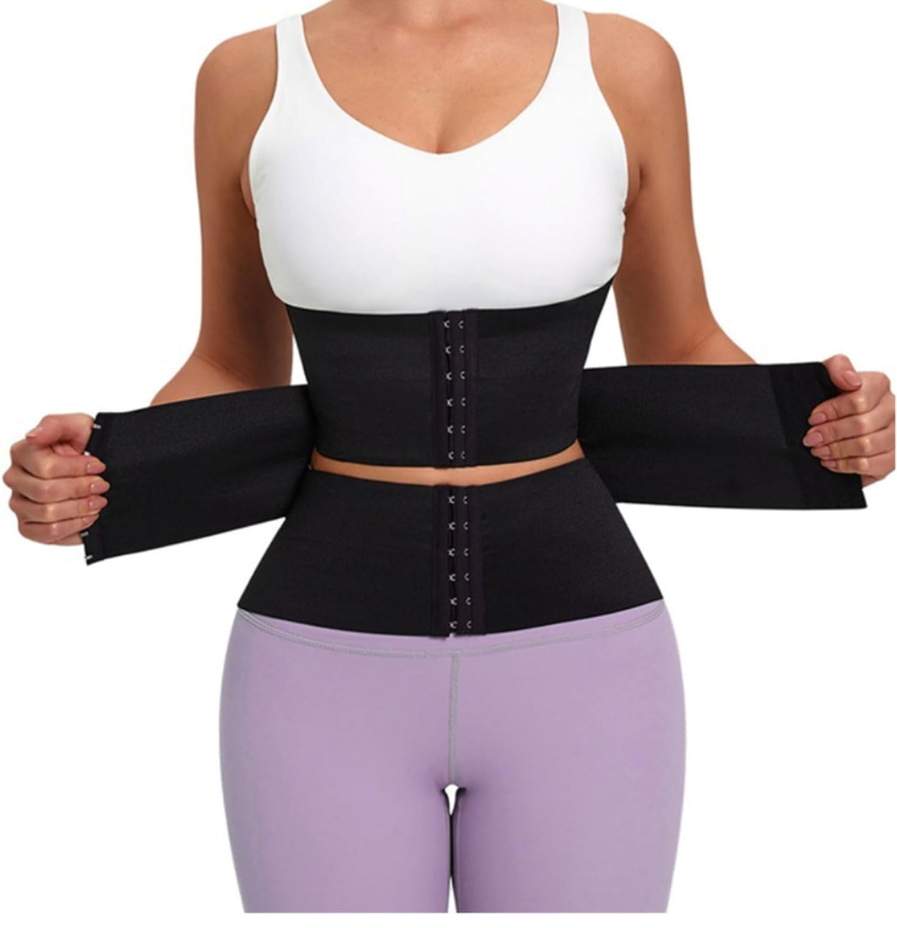 Moneyspeaks Waist Trainer for Women Lower Belly Fat Hourglass Body Shaper Waist Cincher Shapewear with Steel Bones Extender