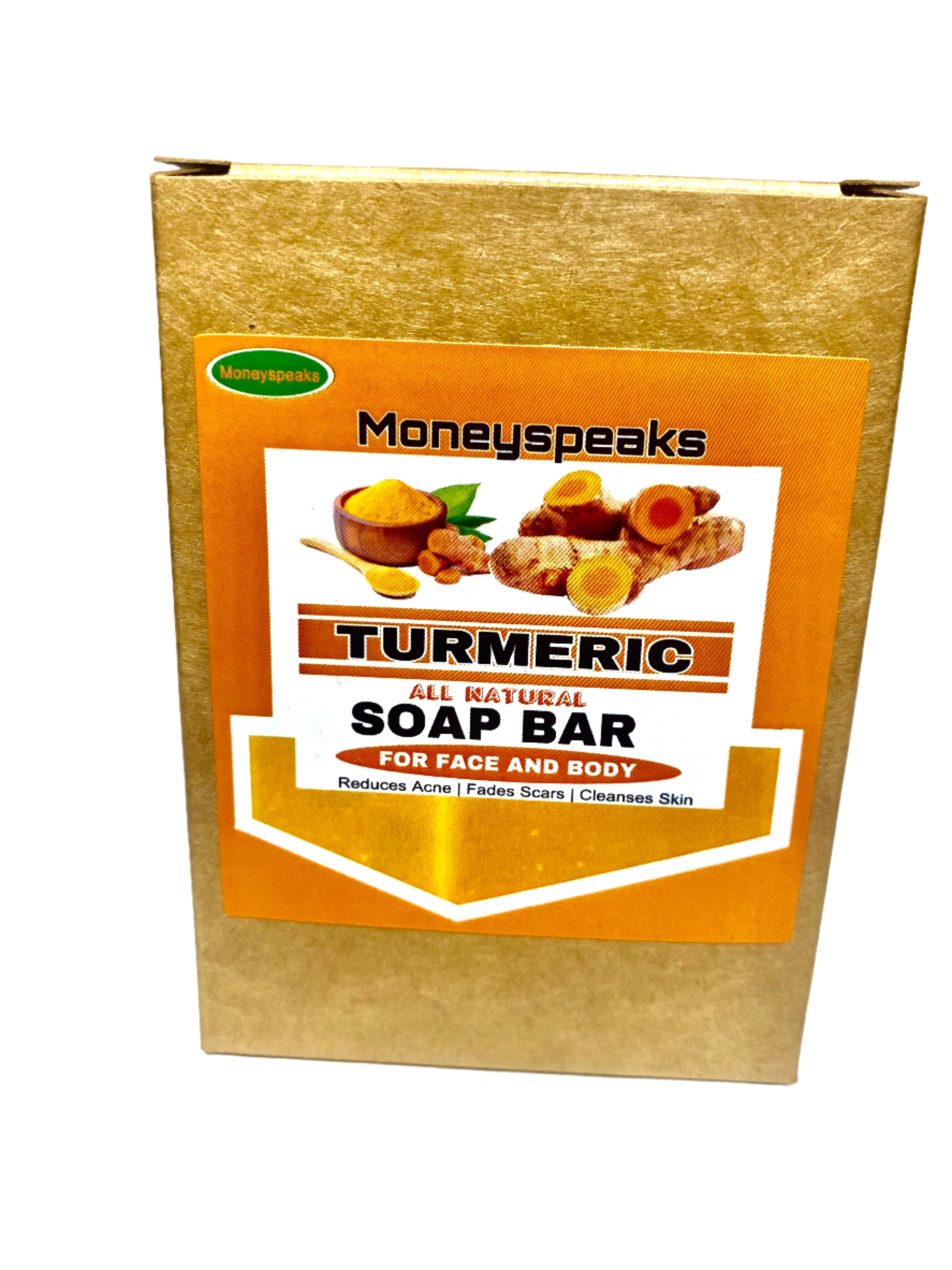 Two Moneyspeaks Turmeric Bar Soap