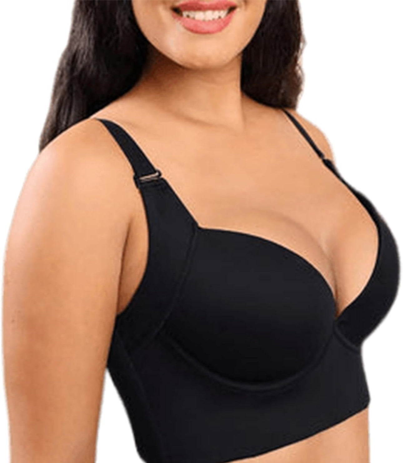 Moneyspeaks full back coverage bars for women, fashion deep cup hide back fat.