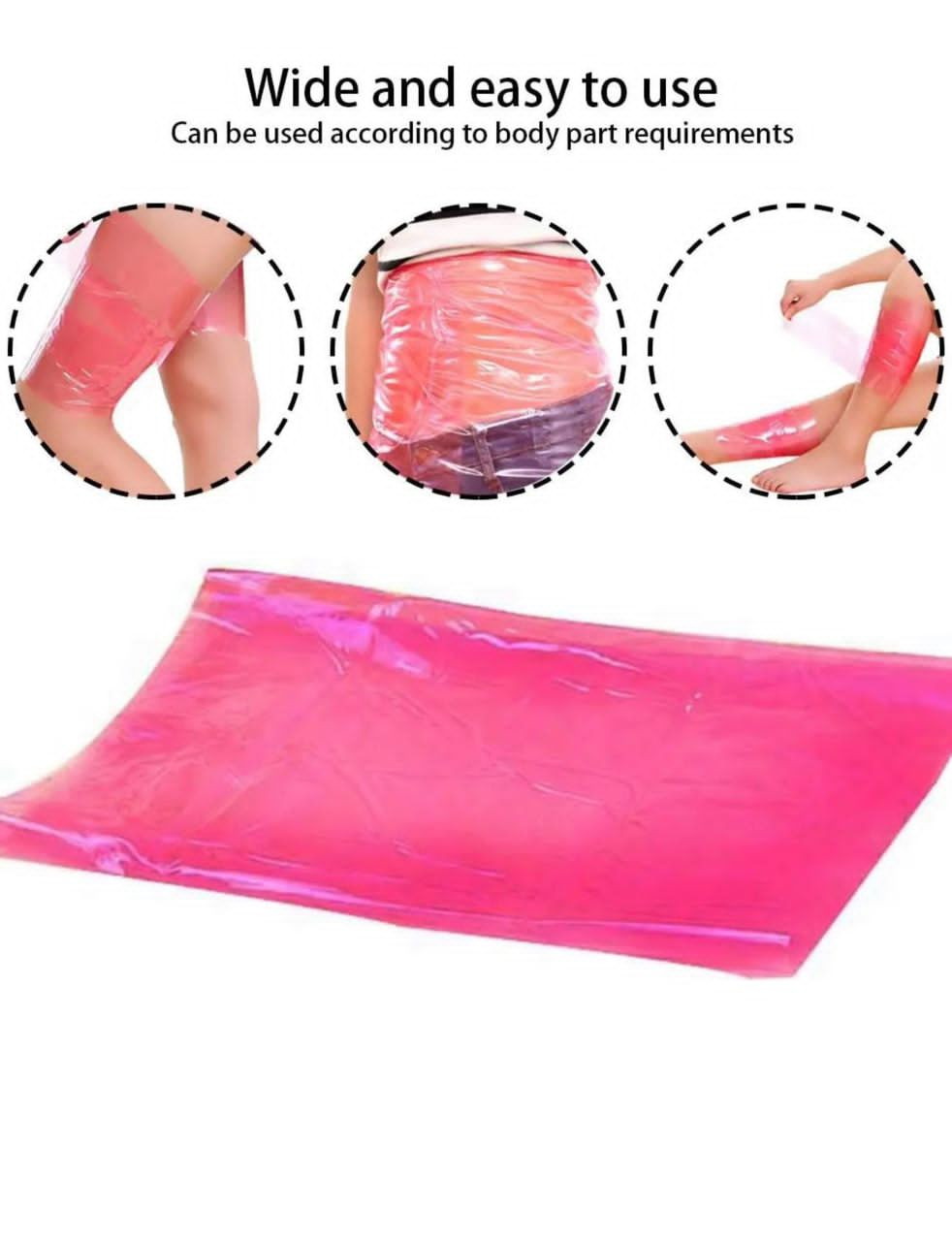 (2 packs)Moneyspeaks  Reliable Pvs Sauna Sweat Belly Tummy Waist Slimming Wrap Disposable Sweat Out Plastic Sauna Suit