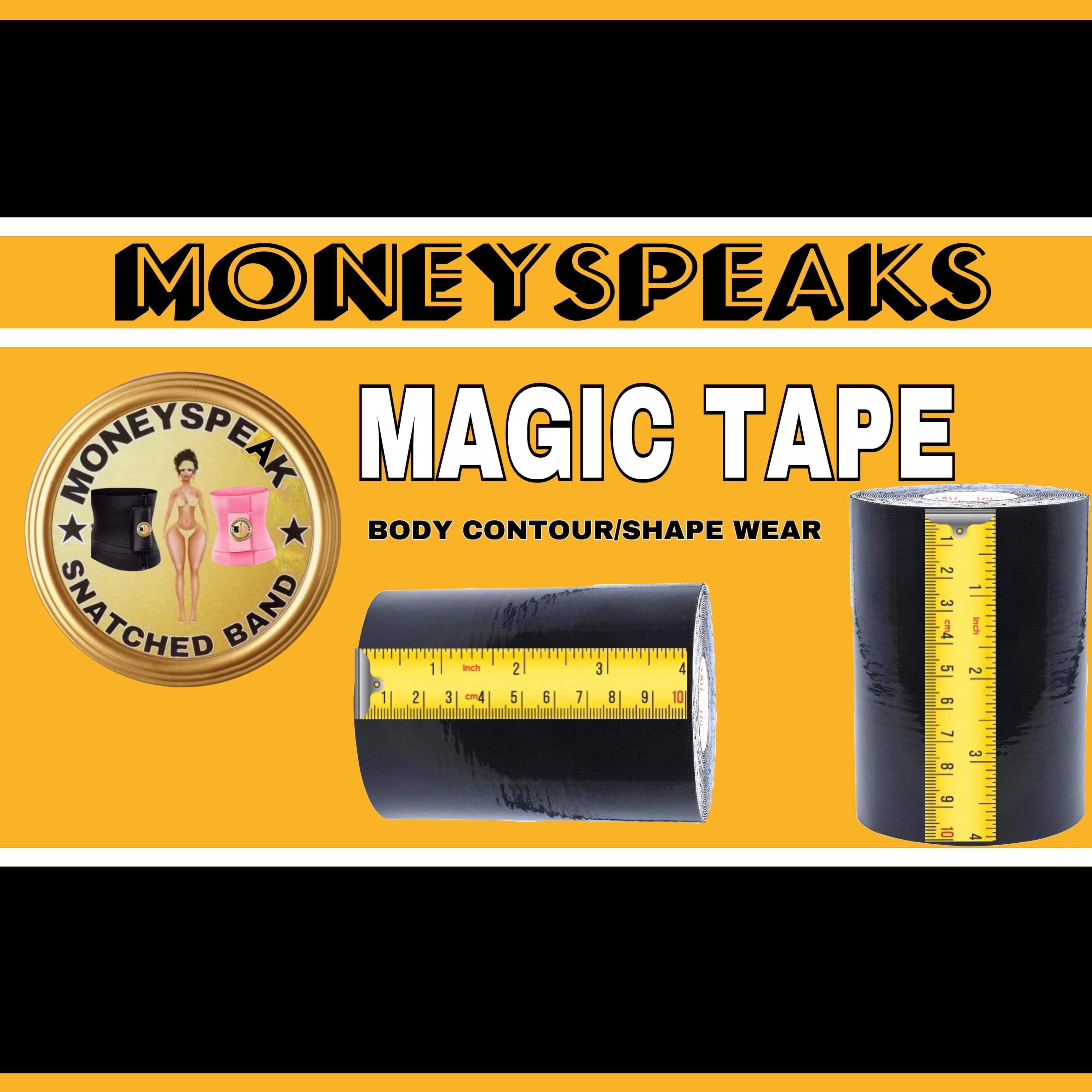 Moneyspeaks Magic Tape For Tummy Control Black